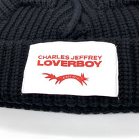 CHARLES JEFFREY LOVERBOY チャールズジェフリーラバーボーイ CHUNKY EARS BEANIE チャンキーイヤーズビーニー ブラック ウール ナイロン 福生店