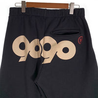 9090 ナインティナインティ 90 Logo Original Sweat Pants スウェットパンツ ロゴ刺繡 ネイビー NN1832 Size L 福生店