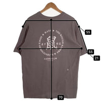 RATS ラッツ 鼠TEE プリント 刺繡 Tシャツ アッシュグレー 24RT-0503 Size L 福生店