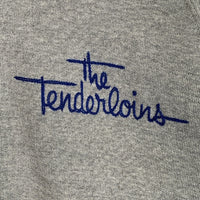 TENDERLOIN テンダーロイン T-ZIP UP PARKA ジップアップスウェットパーカー グレー ラグランスリーブ ロゴ刺繡 Size L 福生店