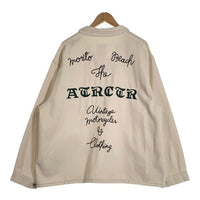 ATRCTR アトラクター Washed locomotive jacket 25 ウォッシュドロコモーティブジャケット カバーオール 刺繡 ホワイト Size 2 福生店