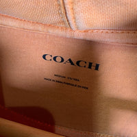 COACH コーチ HOODIE プルオーバースウェットパーカー オレンジ ウォッシュ加工 フード紐なし CF811 Size M 福生店