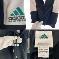 adidas EQUIPMENT アディダス エキップメント EQT Track Pants トラックパンツ ブラック ホワイト BK7670 Size LL 福生店