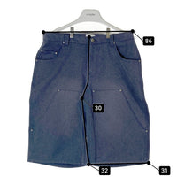 BLESS U ブレスユー duck wash double knee shorts ダブルニー ショートパンツ ブルー sizeL 瑞穂店