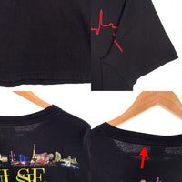 00's PULSE OF VEGAS ダブルサイド プリントTシャツ ブラック DELTA Size XL 福生店