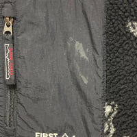 FIRST DOWN ファーストダウン 別注 フリースジャケット ペイズリー柄 ブラック 203-1511 Size L 瑞穂店