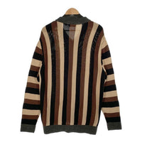 XLARGE エクストララージ STRIPE KNIT CARDIGAN ストライプ ニットカーディガン ジップアップ 101224015003 Size L 福生店