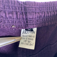 80-90's STUSSY ステューシー ビーチパンツ イージー テーパード パープル USA製 Size S 福生店