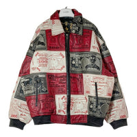 AL WISSAM アルウィッサム MONEY PATCHWORK LEATHER JACKET 世界紙幣 レザー パッチワーク レザージャケット ブラック size52 瑞穂店