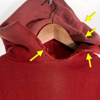 50's Hanes ヘインズ WIND SHIELD セットインスリーブ プルオーバースウェットパーカー レッド Size L 福生店