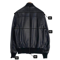 Schott ショット Leather Varsity Jacket 羊革 レザー ヴァーシティー ジャケット ブラック 7571 USA製 Size 38 福生店