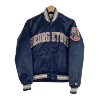 90's STARTER スターター GEORGETOWN ジョージタウン ナイロン スタジャン ワッペン ネイビー USA製 Size S 福生店