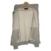 DIESEL ディーゼル デニムライン ジップアップスウェットパーカー グレー Size S 福生店