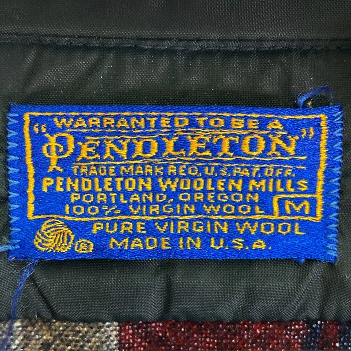 PENDLTON ペンドルトン 70s チェック ウールシャツ レッド sizeM