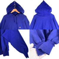 90's Champion チャンピオン リバースウィーブ プルオーバースウェットパーカー ロイヤルブルー USA製 トリコ刺繡 Size L 福生店