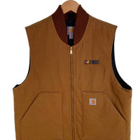 Carhartt カーハート Duck Vest ダックベスト ブラウン V01-BRN メキシコ製 0120 Size L 福生店