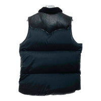 HYSTERIC GLAMOUR ヒステリックグラマー レザーヨーク ナイロン ダウンベスト 襟ボア ブラック 0294AV03 Size M 瑞穂店