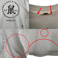 RATS ラッツ 25SS 鼠TEE プリントTシャツ 東京 原宿 コットン キュプラ ホワイト 25RT-0603 Size M 福生店