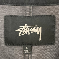 STUSSY ステューシー デニム スナップボタン カバーオール グレー sizeL 瑞穂店