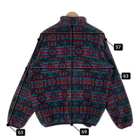 Jack Wolfskin ジャックウルフスキン ハーフジップ フリース プルオーバージャケット 総柄 ポルトガル製 Size L相当 福生店