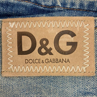 D&G DOLCE&GABBANA ドルチェアンドガッバーナー ダメージ加工 デニム フリルスカート インディゴ size38 瑞穂店
