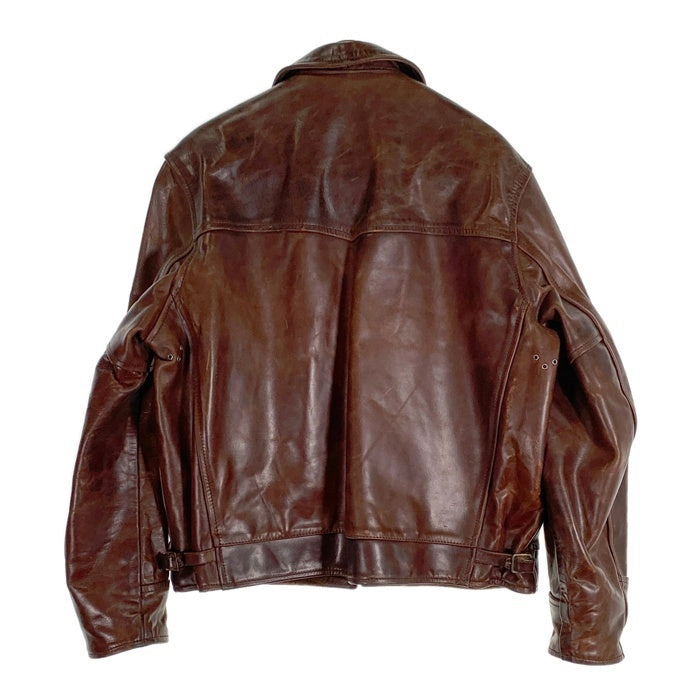 エアロレザー ハーフベルト ホースハイド レザージャケット ブラウン 34 楽天市場】エアロレザー AERO LEATHER ライダースジャケット HALFBELT