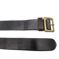 RAGTIME BELAFONTE CLOTHING ラグタイム ベラフォンテ 30mm レザーベルト ブラウン 茶芯 Size 38 福生店