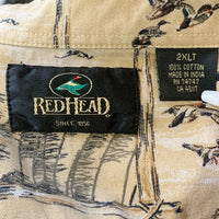 REDHEAD レッドヘッド 総柄プリント コットン ボタンダウンシャツ ハンティング マルチ Size 2XLT 福生店
