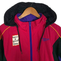 Reebok リーボック have a good time ナイロン アノラック ジャケット プルオーバー ピンク パープル ブラック ED4088 Size O 福生店
