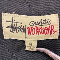 STUSSY ステューシー WASHED CANVAS SHOP JACKET ネオンイエロー sizeXL 瑞穂店