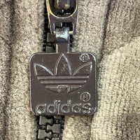adidas アディダス 万国旗タグ 00's ベロア キルティング トラックジャケット ブラウン sizeL 瑞穂店