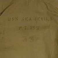 Pherrow's フェローズ U.S.N. チンストラップ 長袖シャツ オリーブ ステンシル Size M 福生店