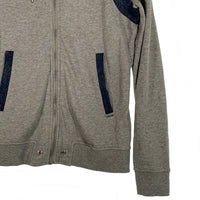 DIESEL ディーゼル デニムライン ジップアップスウェットパーカー グレー Size S 福生店