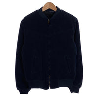 Silver Stone シルバーストーン コーデュロイ ジップアップ リブブルゾン ネイビー 内ボア Size 48 福生店