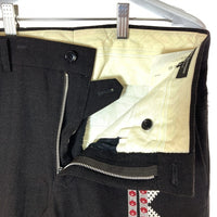 COMME des GARCONS HOMME PLUS コムデギャルソンオムプリュス PR-P018 AD2006 サイドライン ウール スラックスパンツ ブラウン sizeSS 瑞穂店