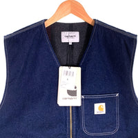 Carhartt WIP カーハート ワークインプログレス CHORE VEST チョアベスト 裏地ブランケット インディゴ I032704 Size L 福生店