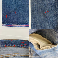LEVI’S リーバイス 501 ビッグE ボタン裏2 足長R 並行ステッチ ウォッチポケット裏チェーン セルビッジ裏シングル 赤タブ欠損 デニムパンツ インディゴ size31 瑞穂店