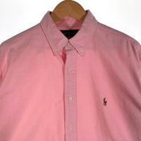 Ralph Lauren ラルフローレン BLAKE ボタンダウンチェックシャツ オックスフォード ピンク Size L 福生店