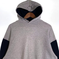 90's RUSSELL ATHLETIC ラッセルアスレチック 2トーン プルオーバースウェットパーカー グレー ネイビー USA製 Size XL 福生店