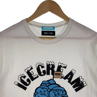 ICE CREAM アイスクリーム WIND AND SEA ウィンダンシー プリントTシャツ ホワイト ICJP215ST019 Size M 福生店