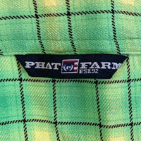 PHAT FARM ファットファーム 長袖シャツ グリーン sizeXL 瑞穂店