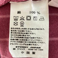 STUSSY ステューシー ハーフジップ ストライプ ポロシャツ ピンク sizeM 瑞穂店