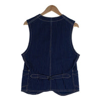 FREEWHEELERS フリーホイーラーズ UNION SPECIAL OVERALLS ウォバッシュストライプ コンダクターベスト インディゴ Size 38 福生店