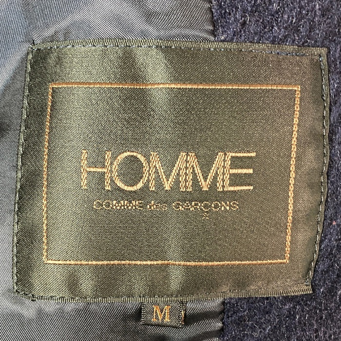 COMME des GARCONS HOMME コムデギャルソンオム HC-090100M デカオム ウール チェスターコート ネイビー sizeM  瑞穂店