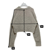 GYDA ジェイダ プリントニットカーディガン グレー sizeF 瑞穂店