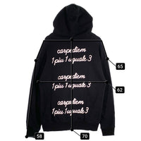 1piu1uguale3 ウノピュウノウグァーレトレ BIG LOGO PARKA バック発泡ロゴプリント プルオーバースウェットパーカー ブラック MRB500 Size V (5) 福生店