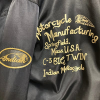 INDIAN MOTOCYCLE インディアン モトサイクル 01M-080 ナイロン ブルゾン ブラック sizeM 瑞穂店