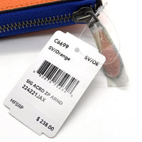 COACH コーチ C6699 ラウンドファスナーレザーウォレット 長財布 オレンジ 福生店