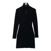 Darich ダーリッチ ハーフジップリブニットワンピース ブラック sizeL 瑞穂店