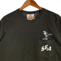 WIND AND SEA ウィンダンシー DONALD DUCK POCKET TEE ドナルドダック ポケット Tシャツ チャコールグレー Size XL 福生店